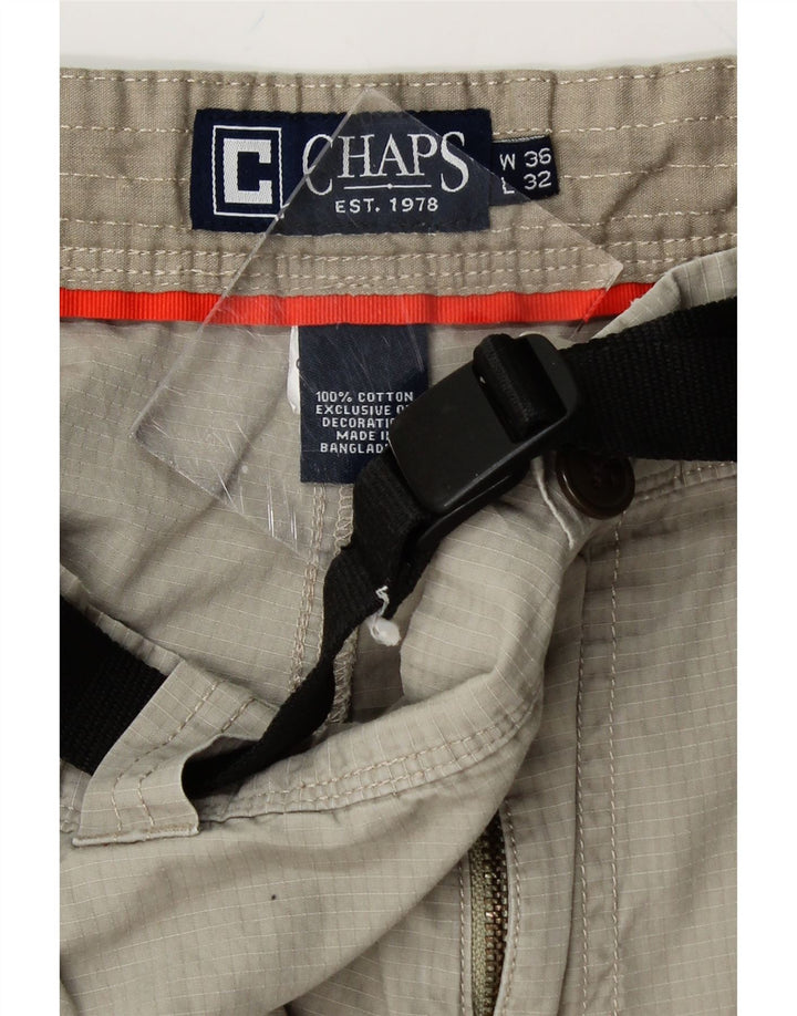 CHAPS Mens Straight Chino Trousers W36 L32 Grey Cotton Vintage Chaps and Second-Hand Chaps from Messina Hembry 