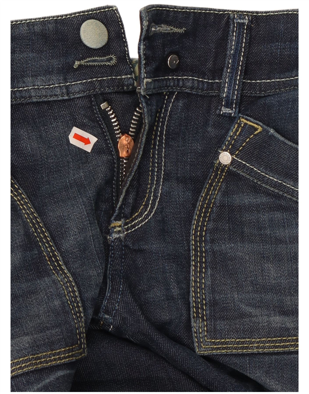 DIESEL Dame Reckfly Bootcut Jeans W26 L32 Marineblå Bomuld