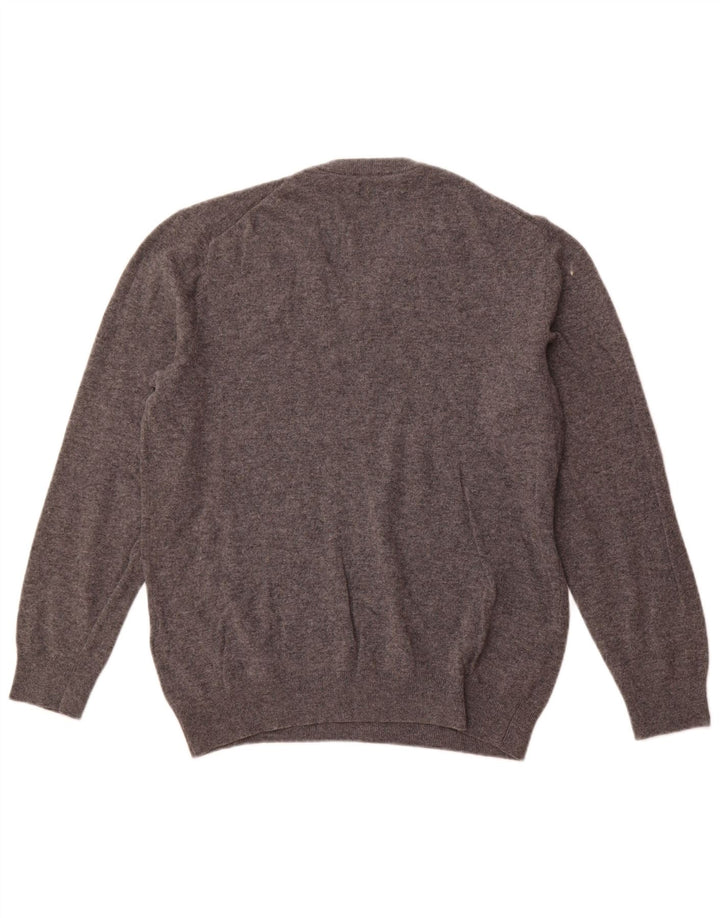 GANT Herre V-hals sweater 2XL Grå lammeuld