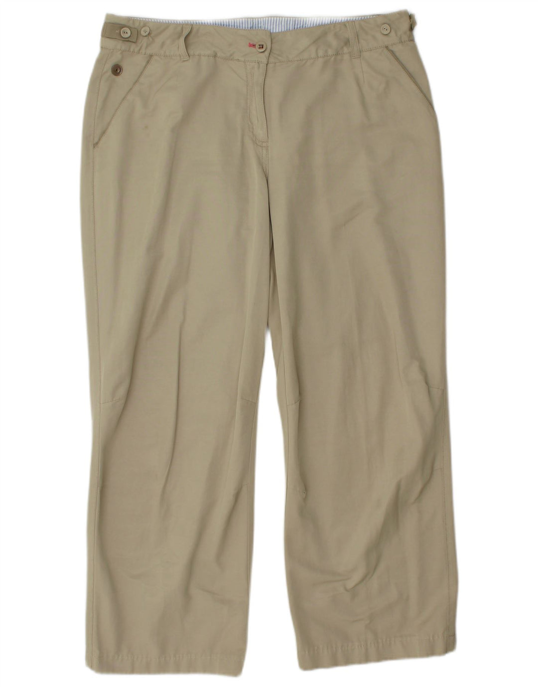 TOMMY HILFIGER Lige fritidsbukser til kvinder EU 42 Large W34 L27 Beige