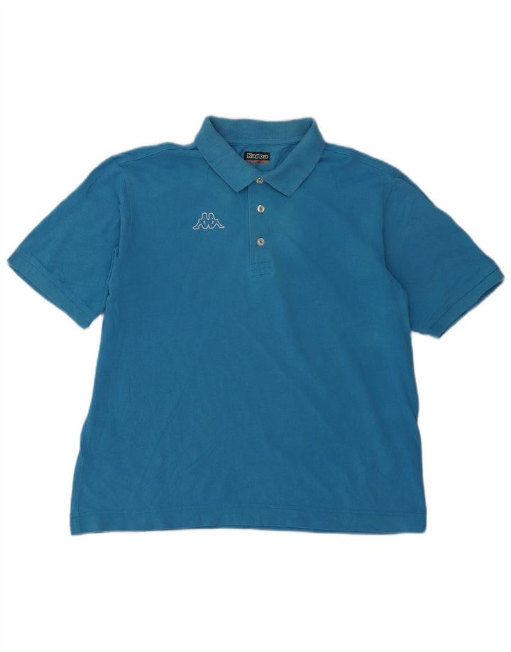 Kappa Herre grafisk poloshirt XL Blå