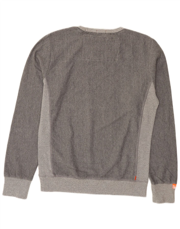 Superdry Sweatshirt-trøje til mænd mellemgrå Colourblock Polyester