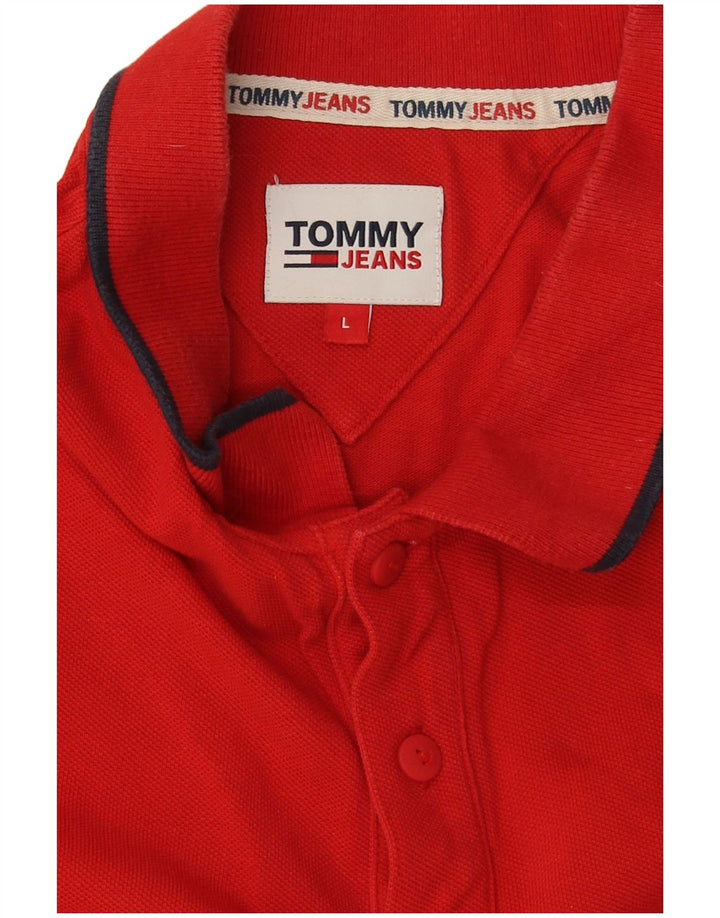 Tommy Hilfiger Poloskjorte til mænd Stor rød bomuld