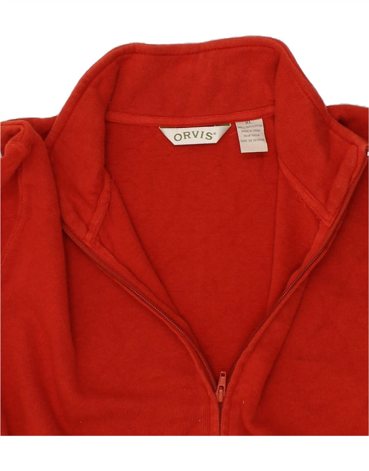 ORVIS Mens Tracksuit Top Jacket XL Red Cotton Vintage Orvis and Second-Hand Orvis from Messina Hembry 