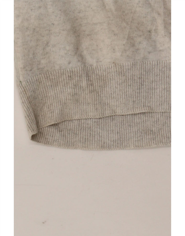 Marks & Spencer Poloshirt til mænd, stor gråstribet bomuld