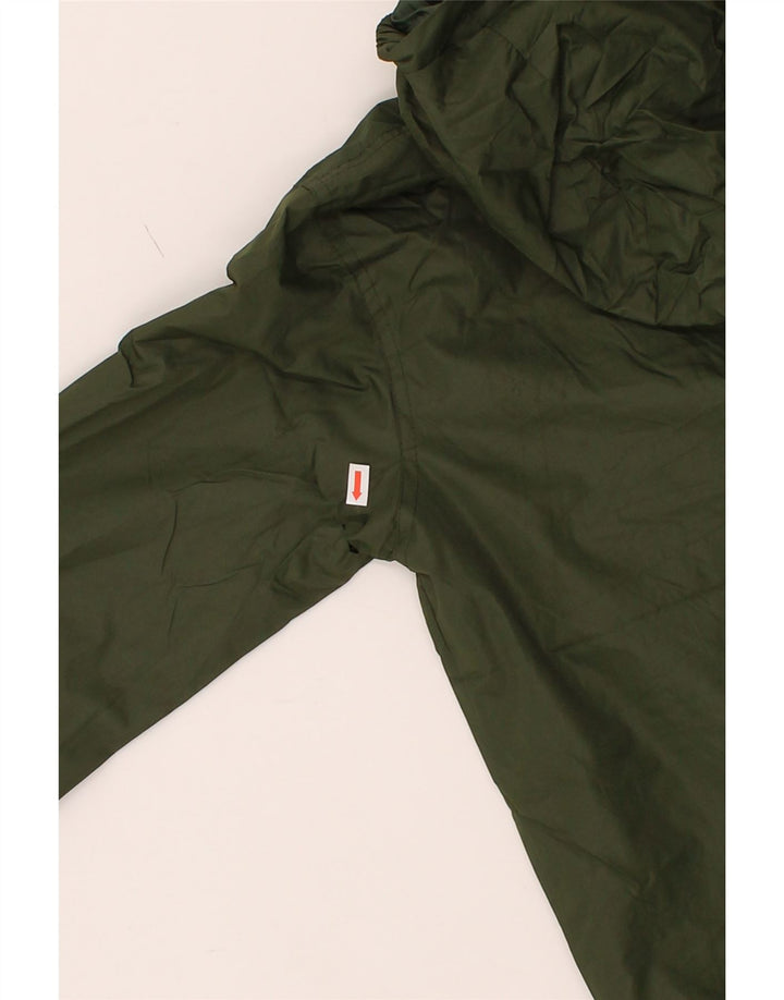 MOUNTAIN WAREHOUSE Boys Hooded Rain Jacket 11-12 Years Green Nylon Vintage Mountain Warehouse and Second-Hand Mountain Warehouse from Messina Hembry 