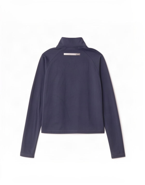 Nike Womens Crop træningsdragt Topjakke UK 12 Medium Navy Blue Polyester