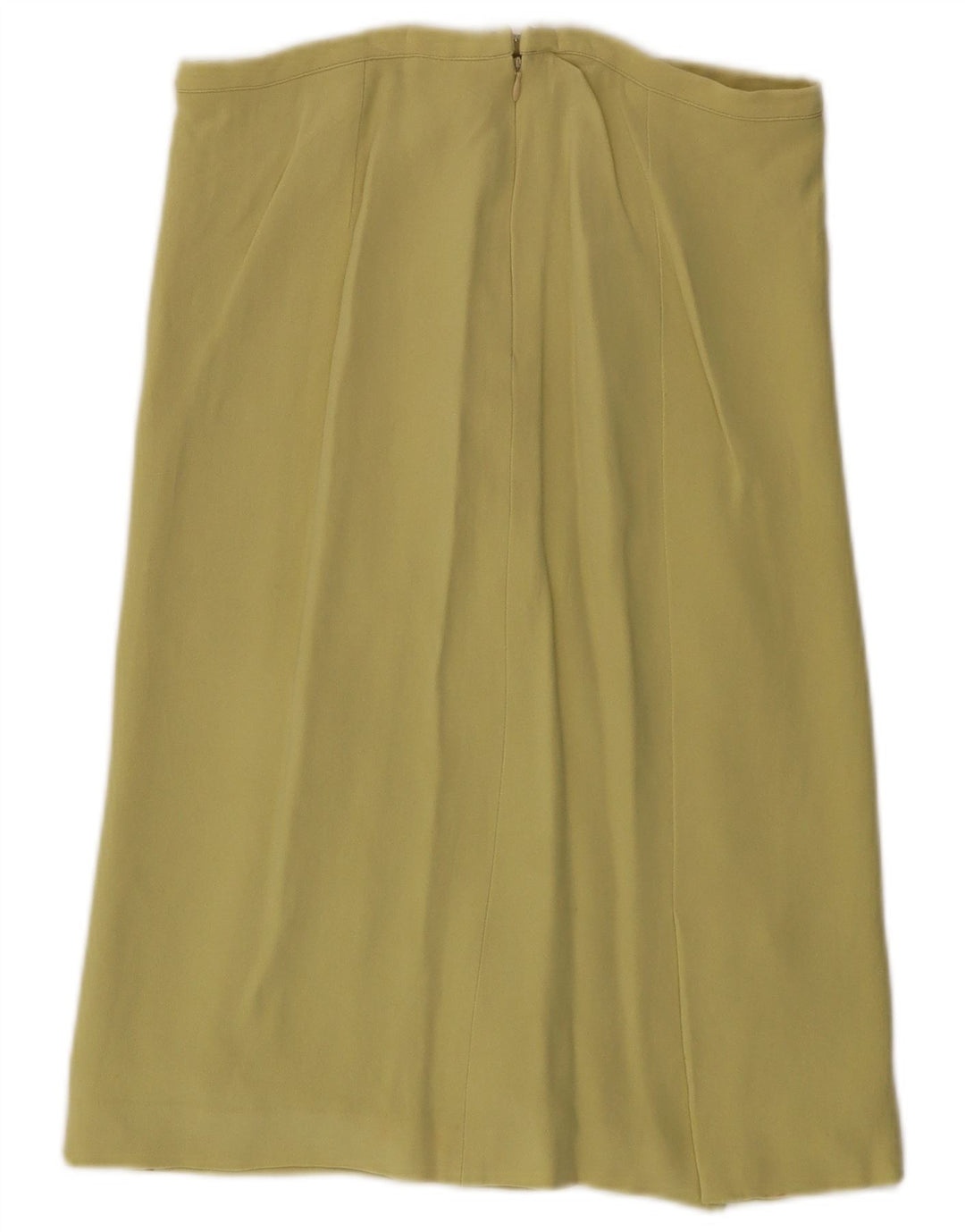 VALENTINO lige nederdel til kvinder UK 14 Medium W30 Gul