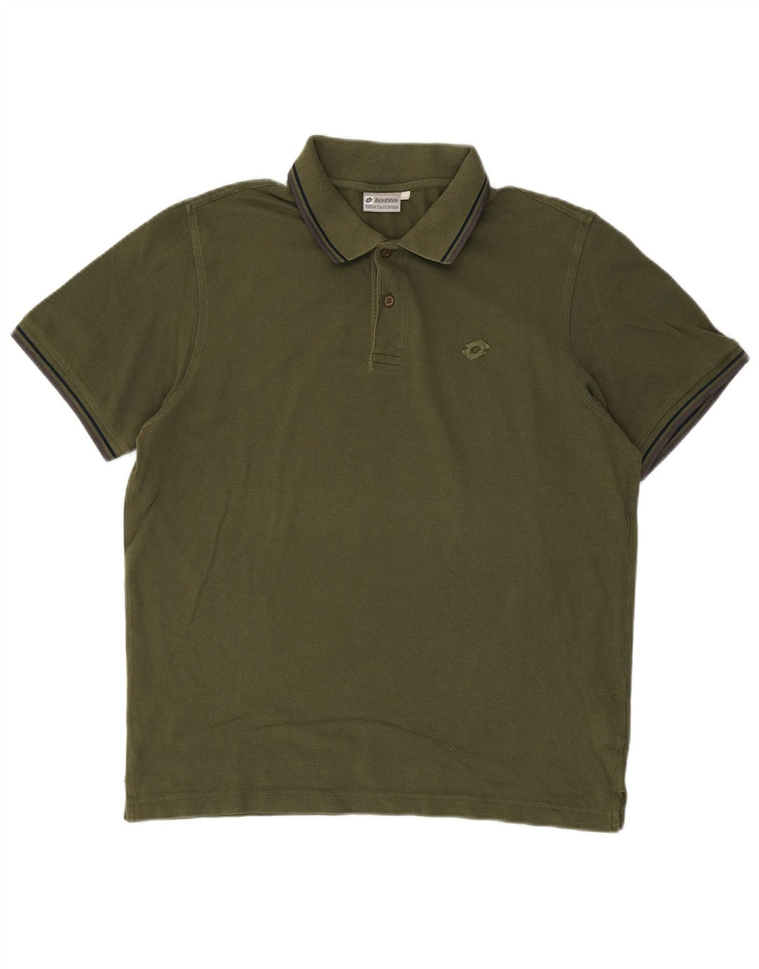LOTTO Poloskjorte til mænd IT 50 Medium Khaki Bomuld