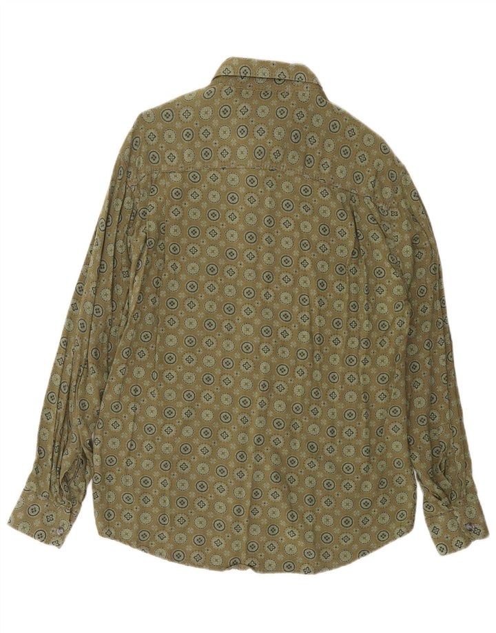 AZZURRA Herreskjorte Medium Khaki Geometrisk