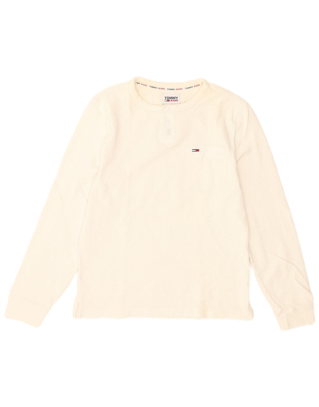 Tommy Hilfiger Herre Top Langærmet XS Hvid