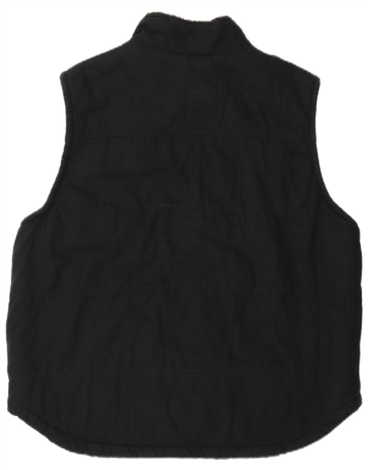 LEE Mens Utility Gilet UK 40 Large Black Cotton