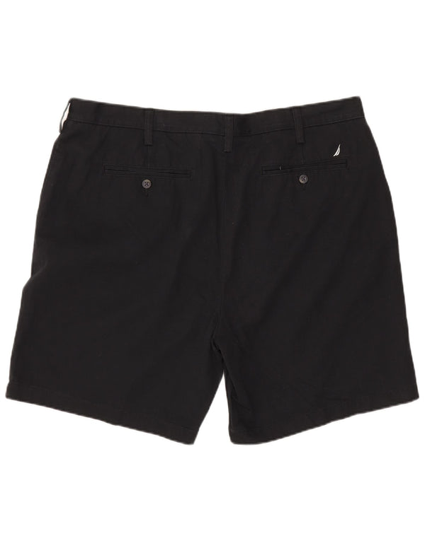 NAUTICA Chino Shorts til mænd W40 XL Sort bomuld