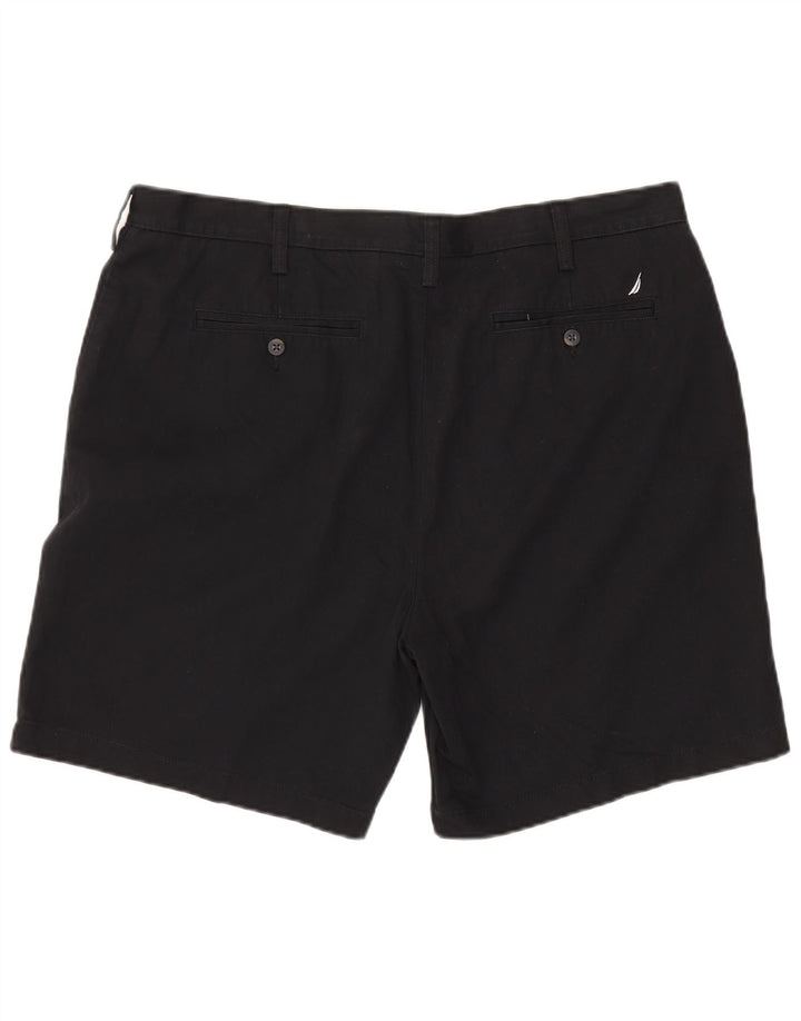NAUTICA Chino Shorts til mænd W40 XL Sort bomuld