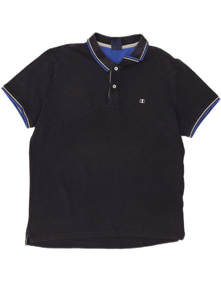 CHAMPION Poloskjorte til mænd Large Navy Blue