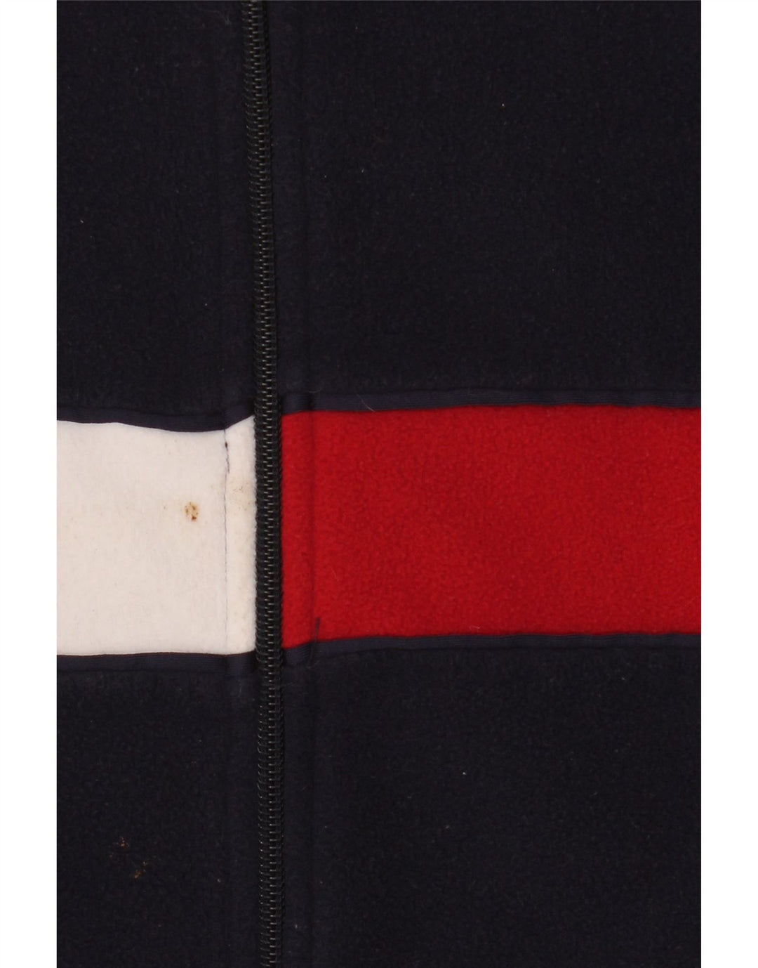 Tommy Hilfiger Fleecejakke til kvinder UK 16 Large Navy Blue Colourblock