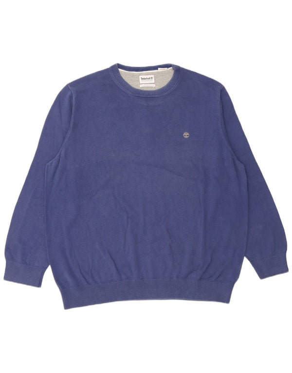 Timberland Herre sweater med rund hals 3XL blå bomuld