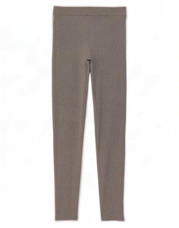 Adidas Womens Leggings UK 10 Small Grey Flecked Bomuld