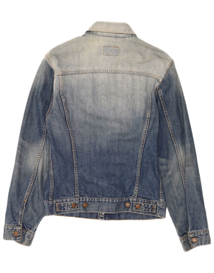 Levi's Herre Acid Wash Denimjakke UK 38 Medium Blue Cotton Classic