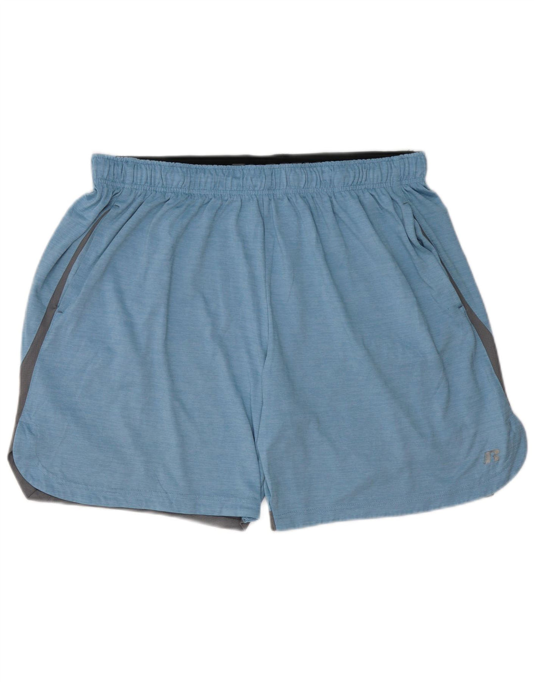 RUSSELL ATHLETIC Herre sportsshorts XL Blå Colourblock Polyester