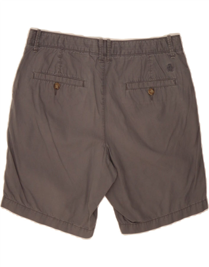 PENGUIN Mens Chino Shorts W30 Medium Grey Cotton Vintage Penguin and Second-Hand Penguin from Messina Hembry 