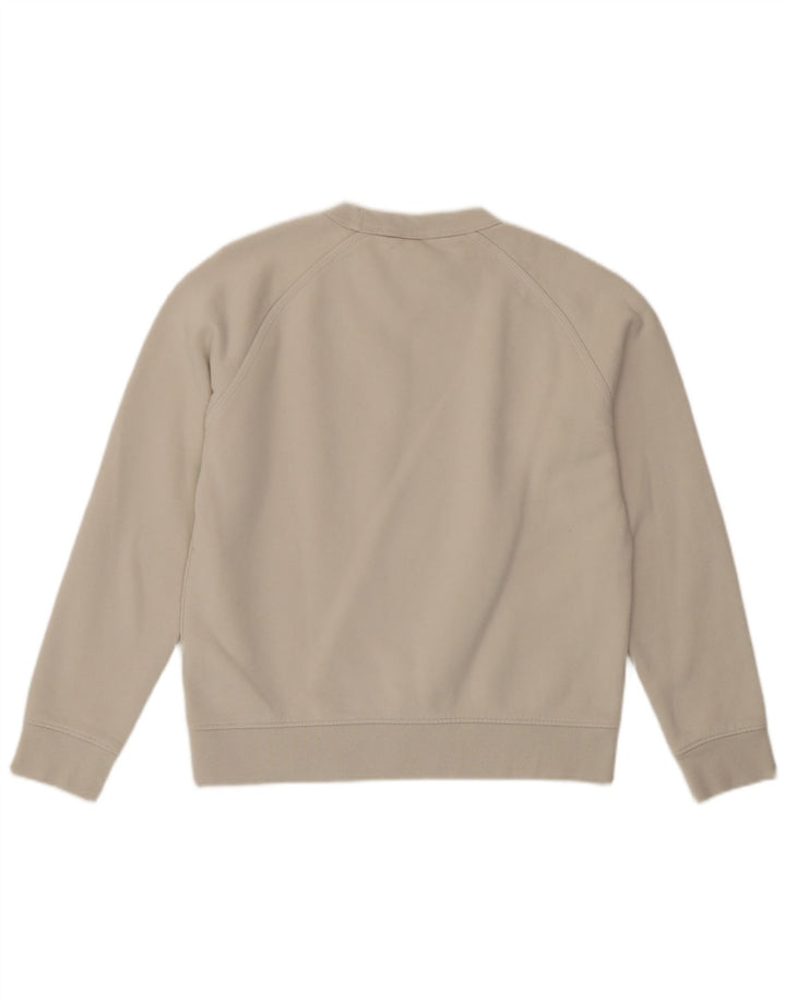Kappa Dame Sweatshirt Jumper UK 10 Small Beige Bomuld