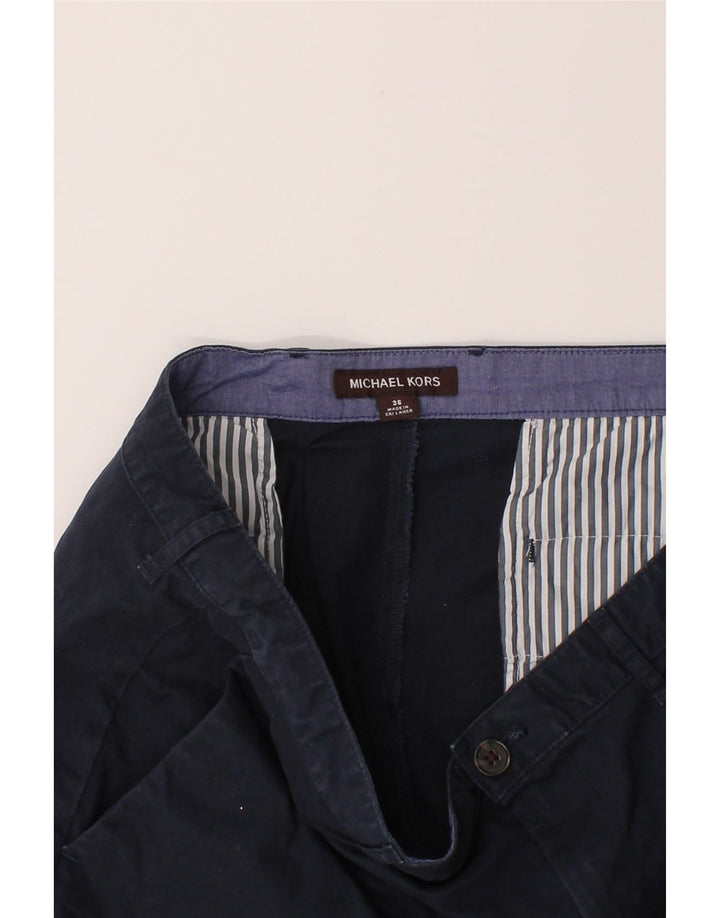 MICHAEL KORS Mens Chino Shorts W36 Large Navy Blue Cotton Vintage Michael Kors and Second-Hand Michael Kors from Messina Hembry 