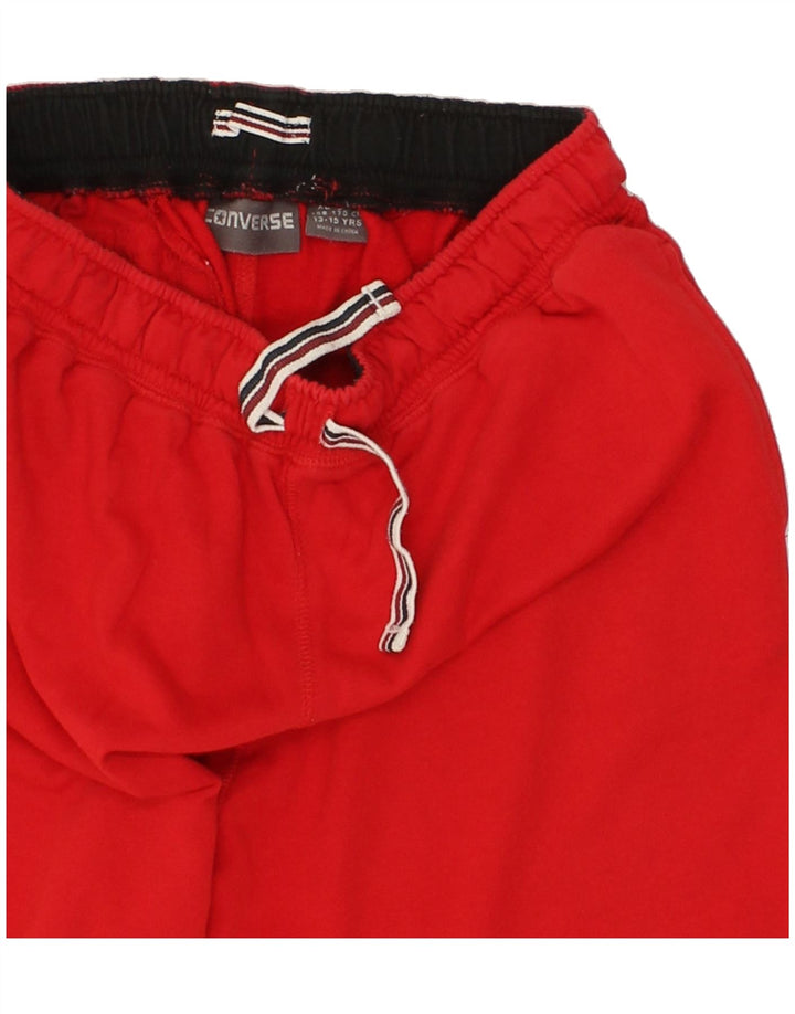 CONVERSE Boys Sport Shorts 13-14 Years Red Cotton Vintage Converse and Second-Hand Converse from Messina Hembry 