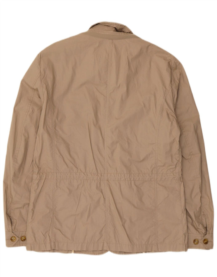 Geox Herre Respira Utility Jacket UK 40 Stor Beige Bomuld