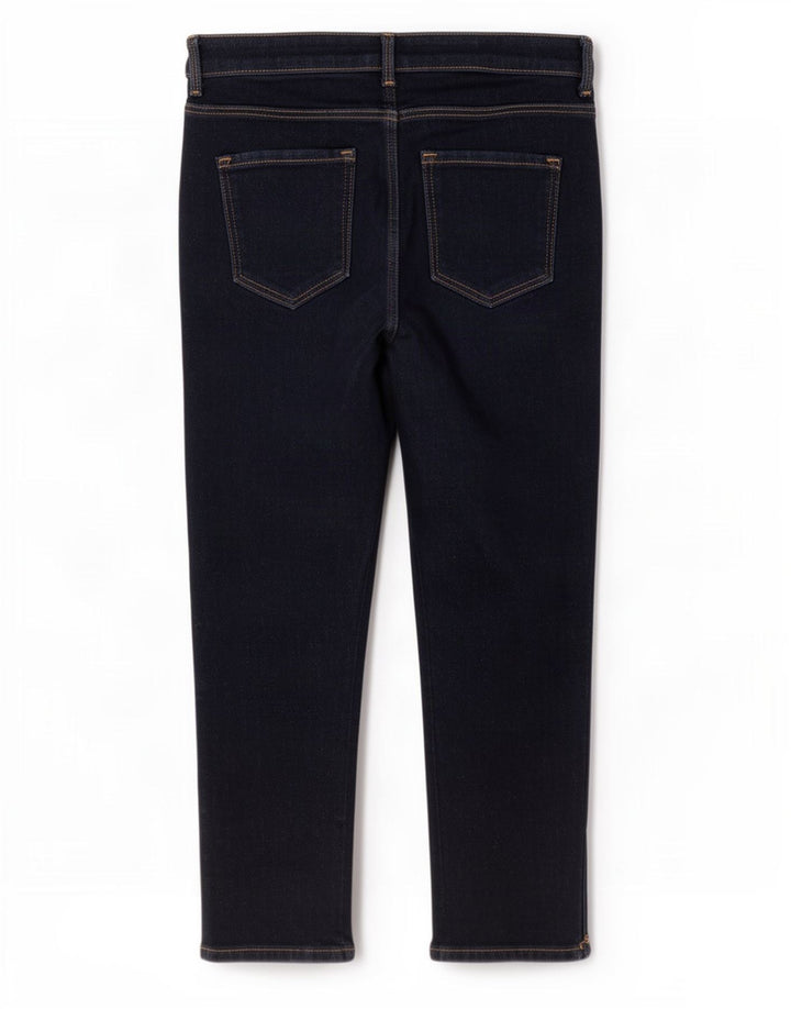Marks & Spencer Womens Cropped Jeans UK 12 Medium W28 L21 Navy Blue