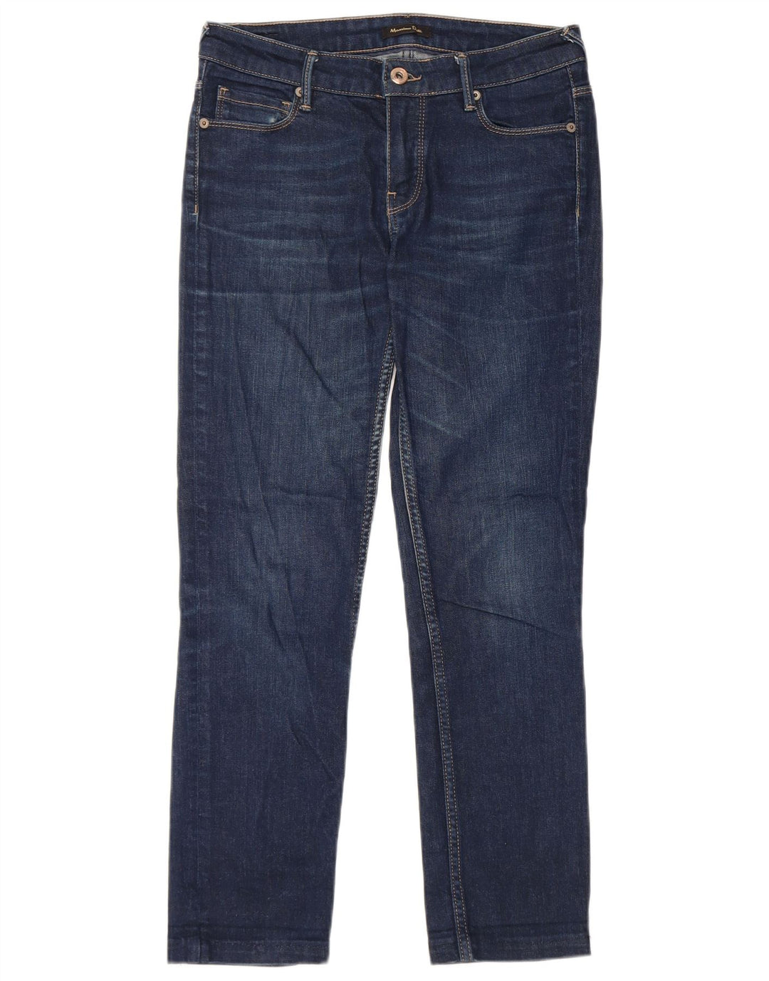 Massimo Dutti Dame Slim Jeans EU 36 XS W26 L26 Blå