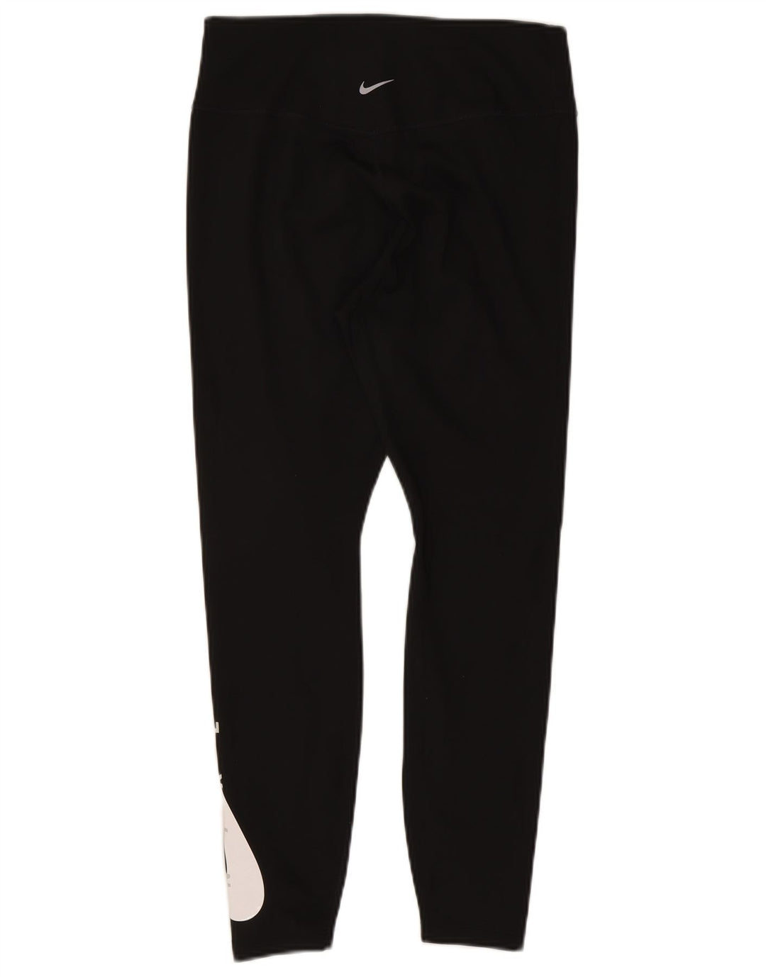 Nike Dame Dri Fit Grafiske Leggings UK 14 Large Black Polyester