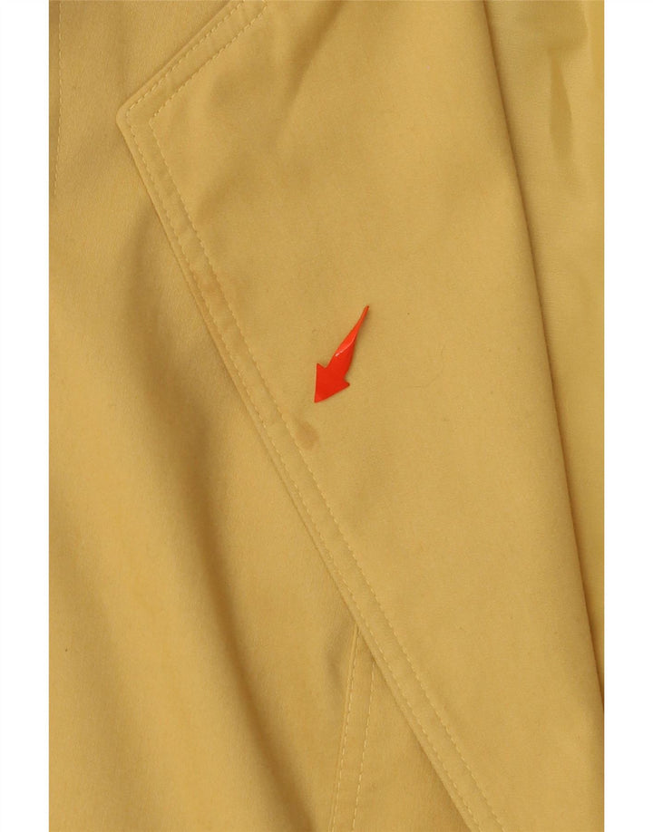 Hucke Womens Crop 3-knaps blazerjakke EU 42 Stor gul bomuld