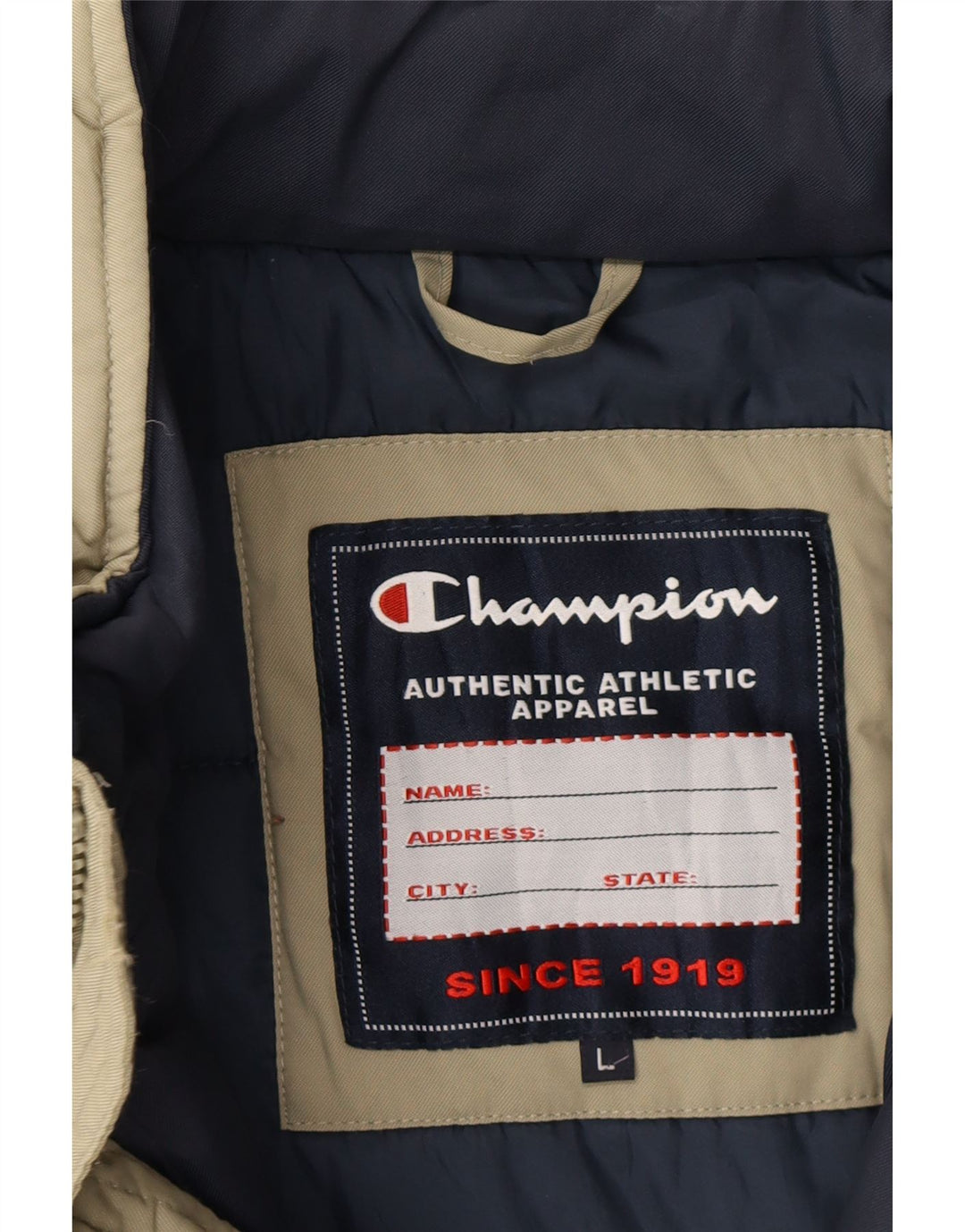 CHAMPION Mens Padded Jacket UK 40 Large Green Vintage Champion and Second-Hand Champion from Messina Hembry 