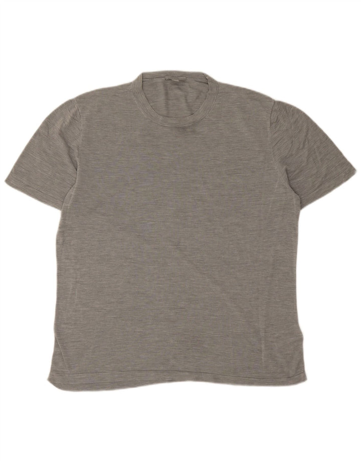 Cos Herre T-Shirt Top Stor Grå Flecked Bomuld