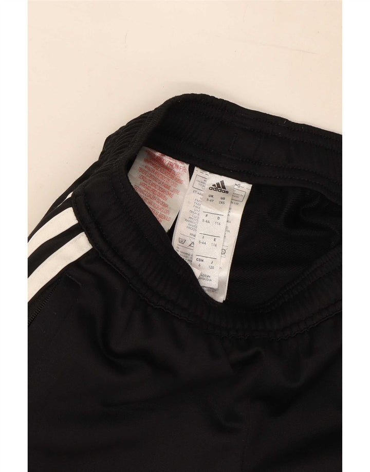 Adidas drenge træningsdragt bukser 5-6 år sort polyester