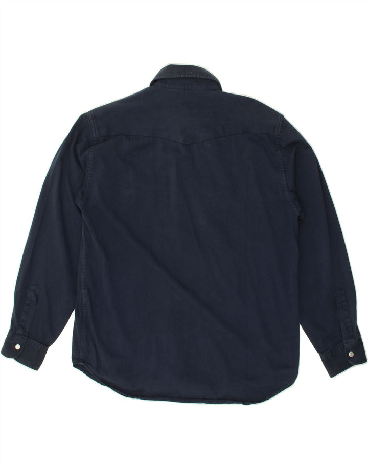 CARRERA Mens Shirt Medium Navy Blue Cotton Vintage Carrera and Second-Hand Carrera from Messina Hembry 