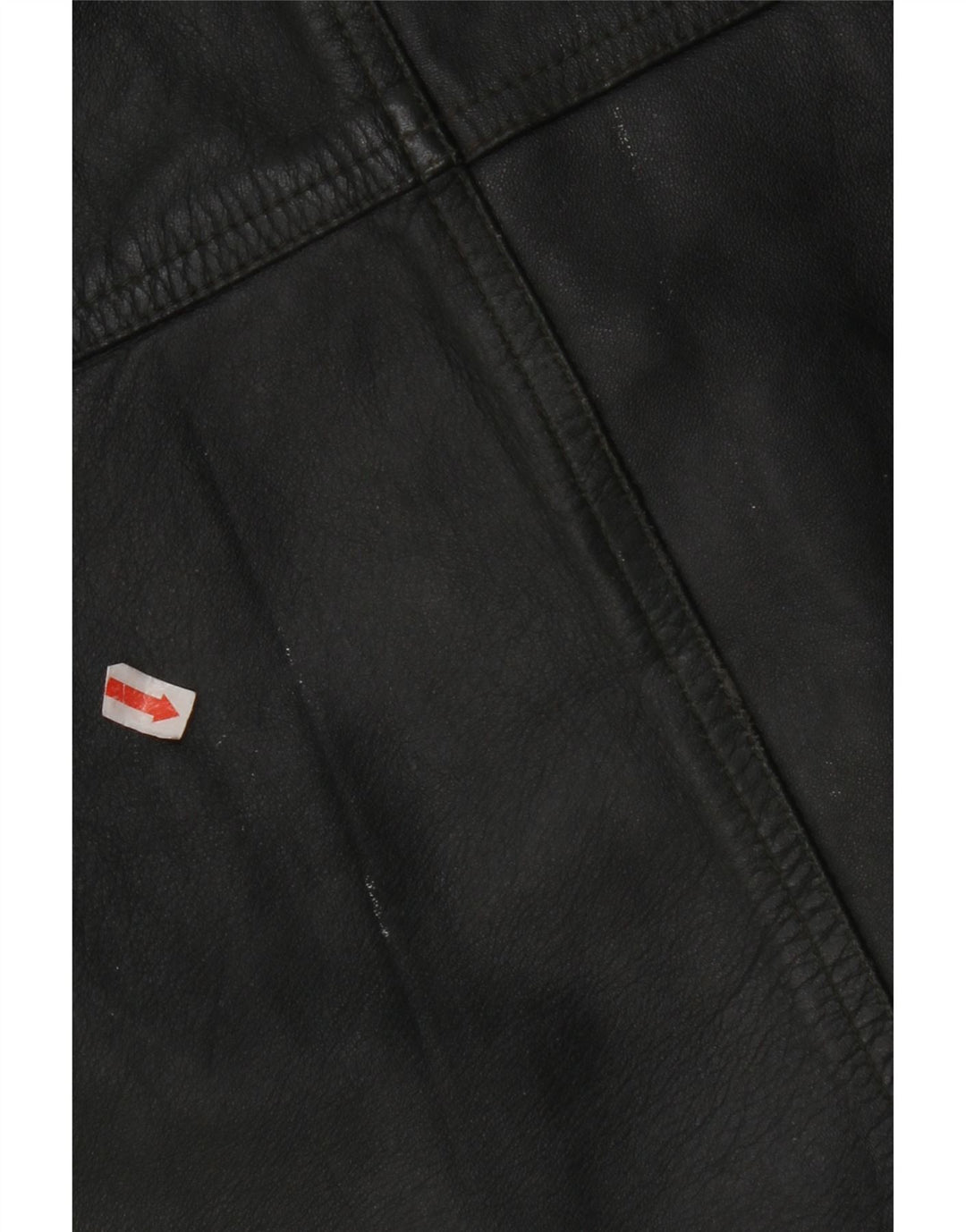 VINTAGE Lædervest til mænd IT 56 2XL Khaki Læder