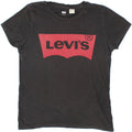LEVI'S Mens Graphic T-Shirt Top Small Black Cotton Vintage Levi's and Second-Hand Levi's from Messina Hembry 