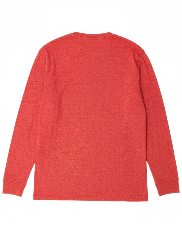 TOMMY HILFIGER Mens Regular Fit Graphic Top Long Sleeve Large Red Cotton Vintage Tommy Hilfiger and Second-Hand Tommy Hilfiger from Messina Hembry 