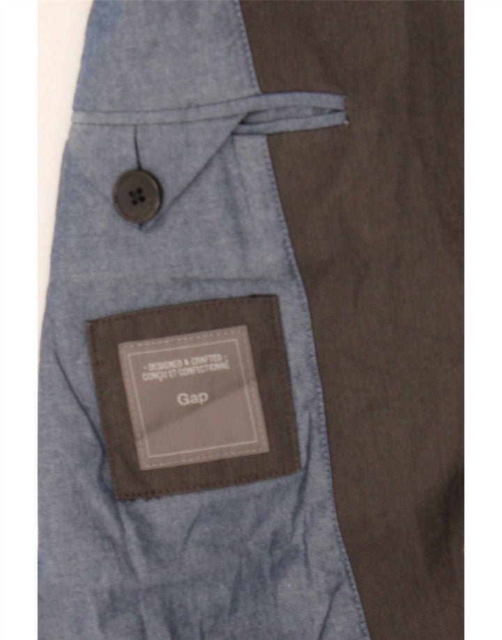 Gap Herre 2 Button Blazer Jacket UK 38 Medium Grey Bomuld