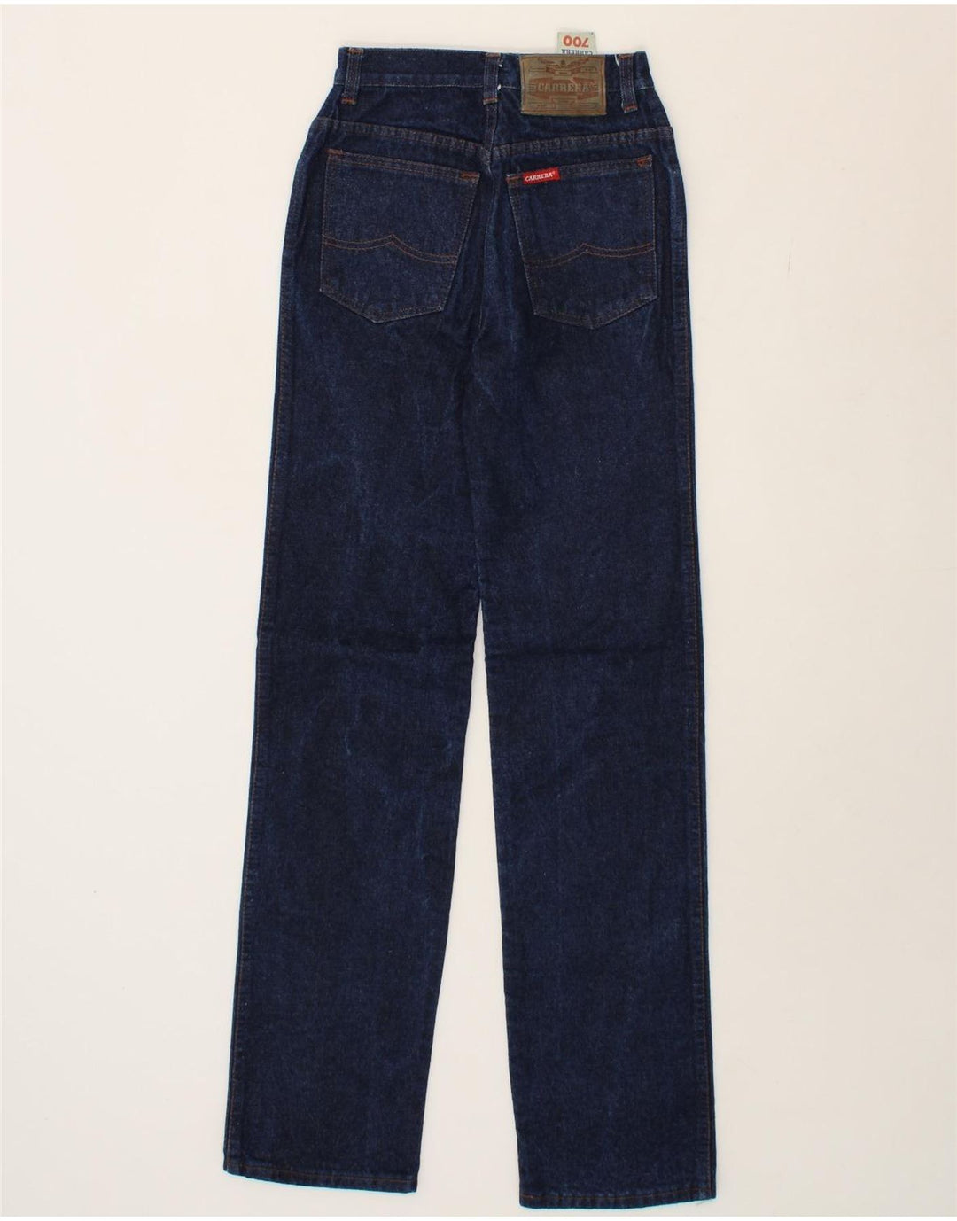 CARRERA Womens 700 Straight Jeans W26 L31 Navy Blue Cotton Vintage Carrera and Second-Hand Carrera from Messina Hembry 