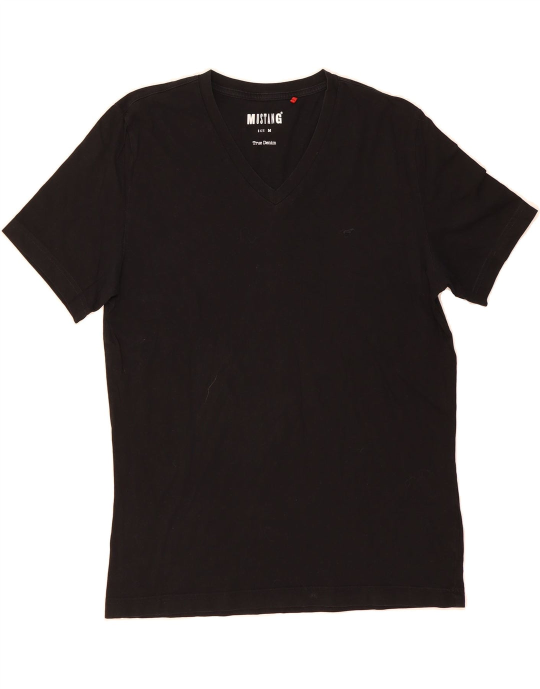 MUSTANG Mens T-Shirt Top Medium Black Cotton Vintage Mustang and Second-Hand Mustang from Messina Hembry 
