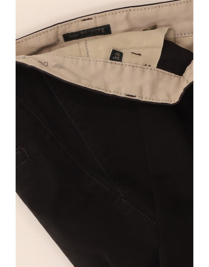 Dockers Straight Chino-bukser til mænd W34 L36 Sort
