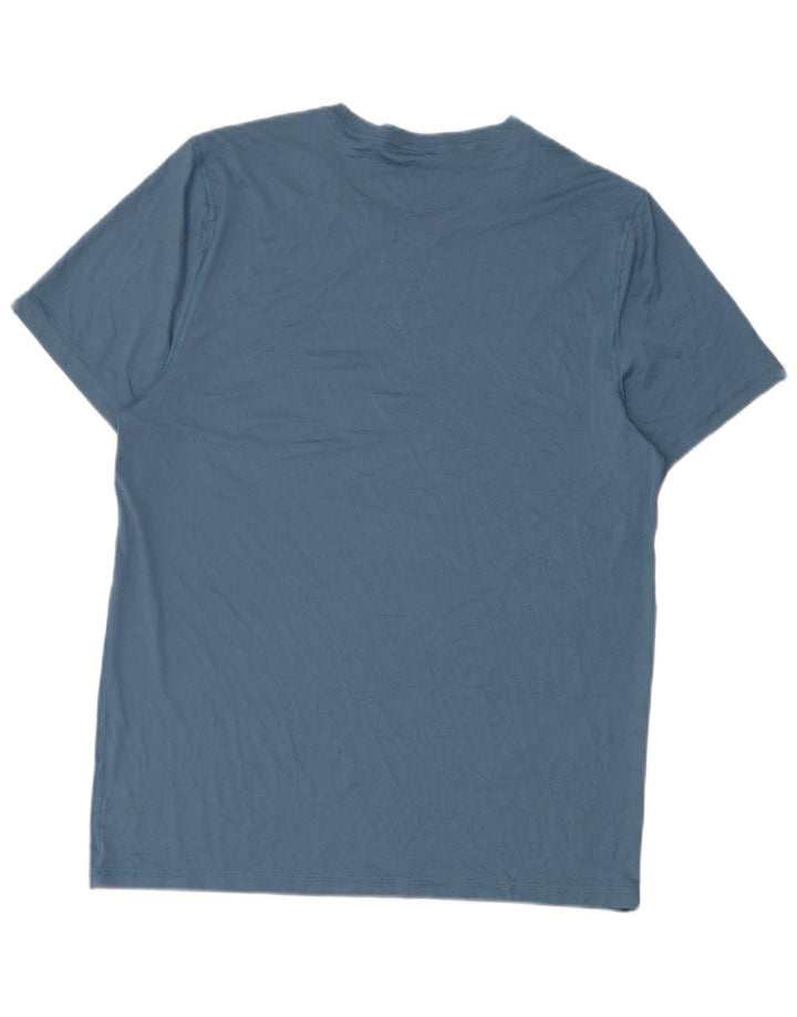 Reebok Herre T-Shirt Top Stor Blå Polyester