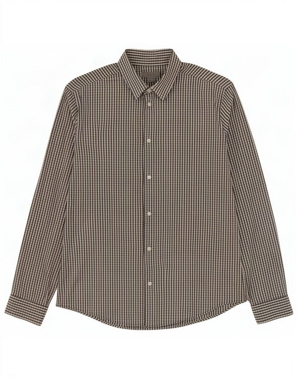 Cos Herreskjorte str. 39 Medium Grey Gingham Cotton