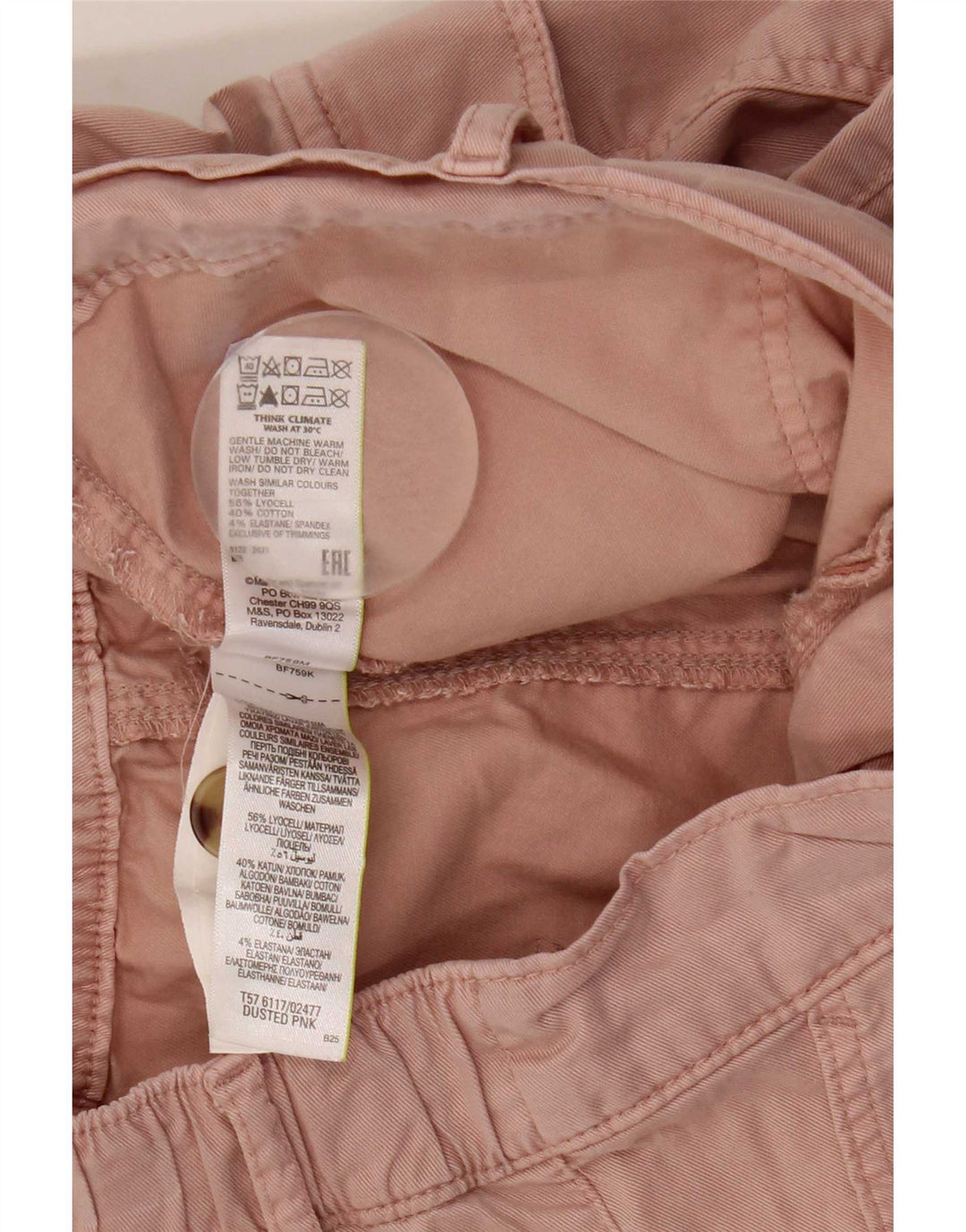 Marks & Spencer Joggers til mænd Cargo Bukser UK 12 Medium W32 L24 Pink