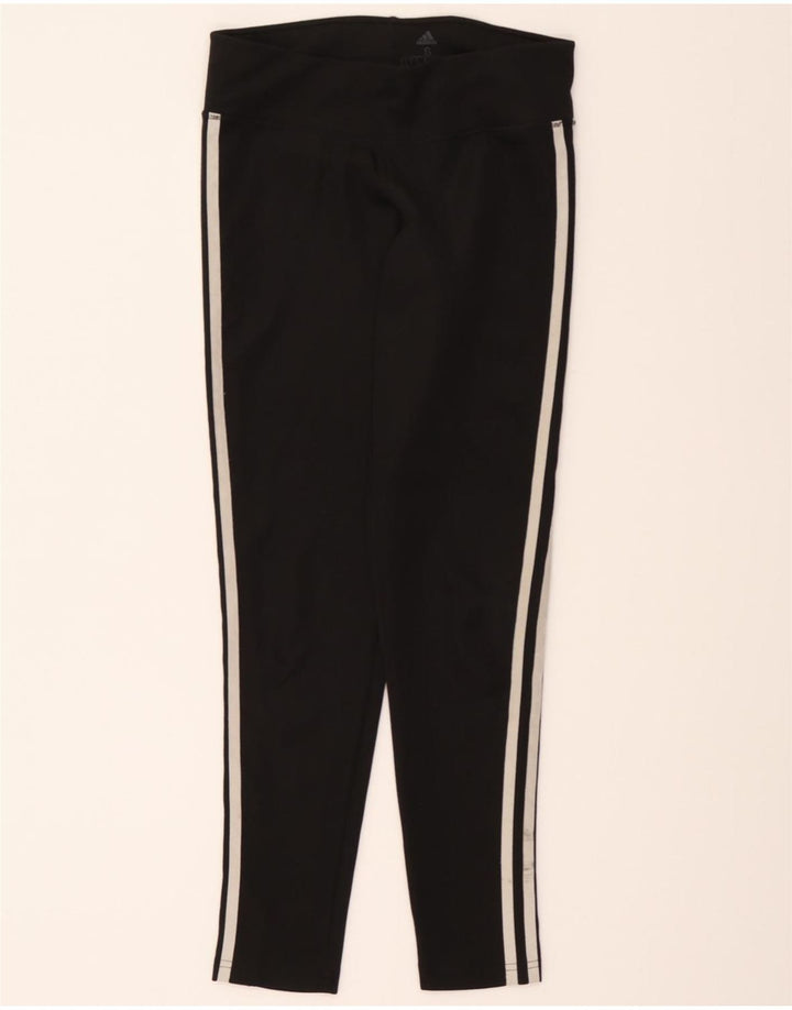 ADIDAS Womens Climalite Leggings UK 8/10 Small  Black Polyester Vintage Adidas and Second-Hand Adidas from Messina Hembry 
