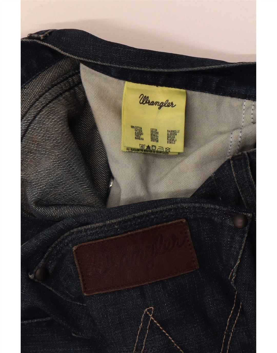 Wrangler Dame Bootcut Jeans W34 L32 Blå Bomuld