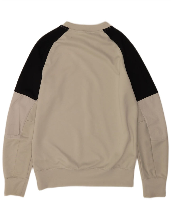Nike grafisk sweatshirt til mænd, lille grå farveblok polyester
